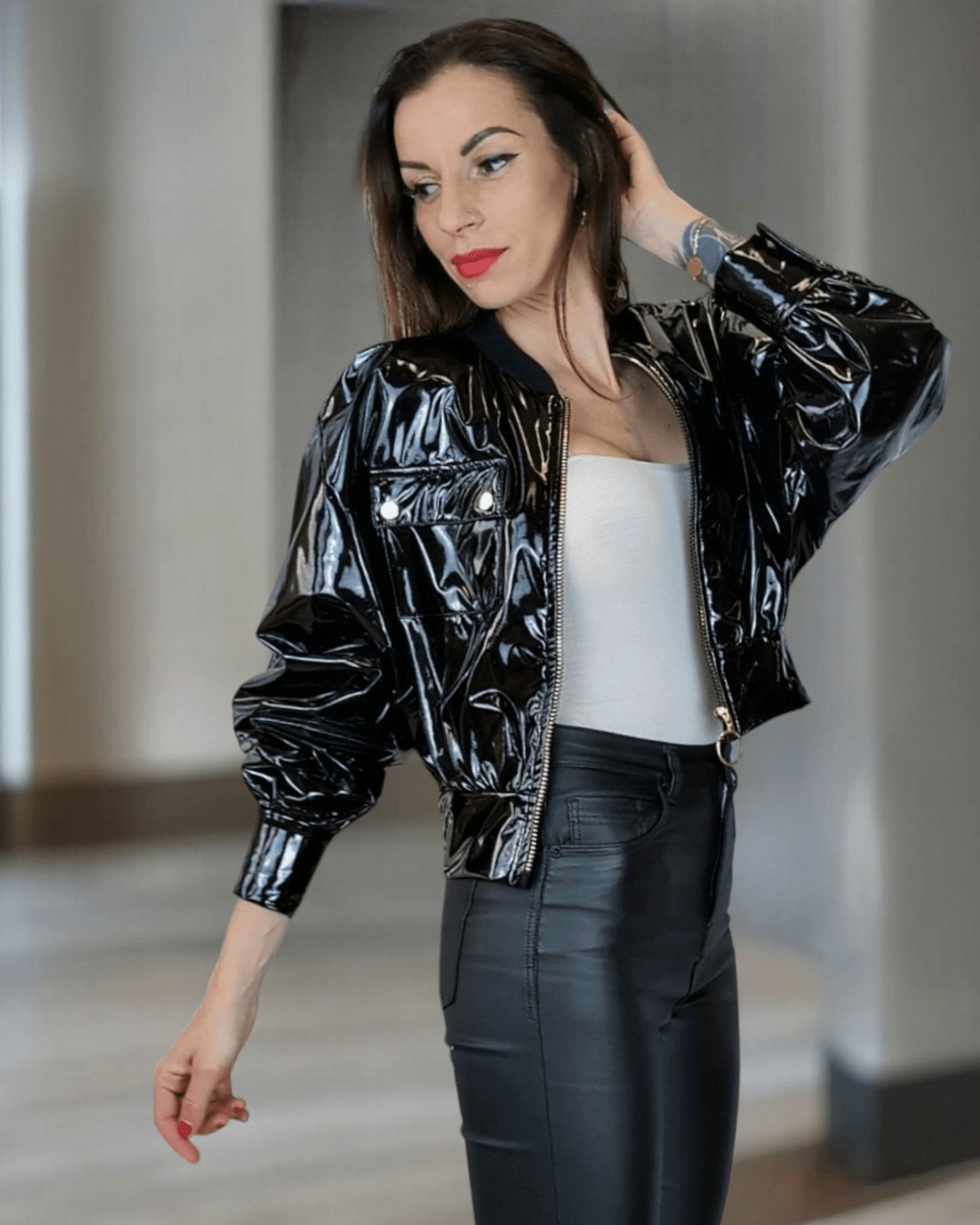 Jacket latex black Suranska 