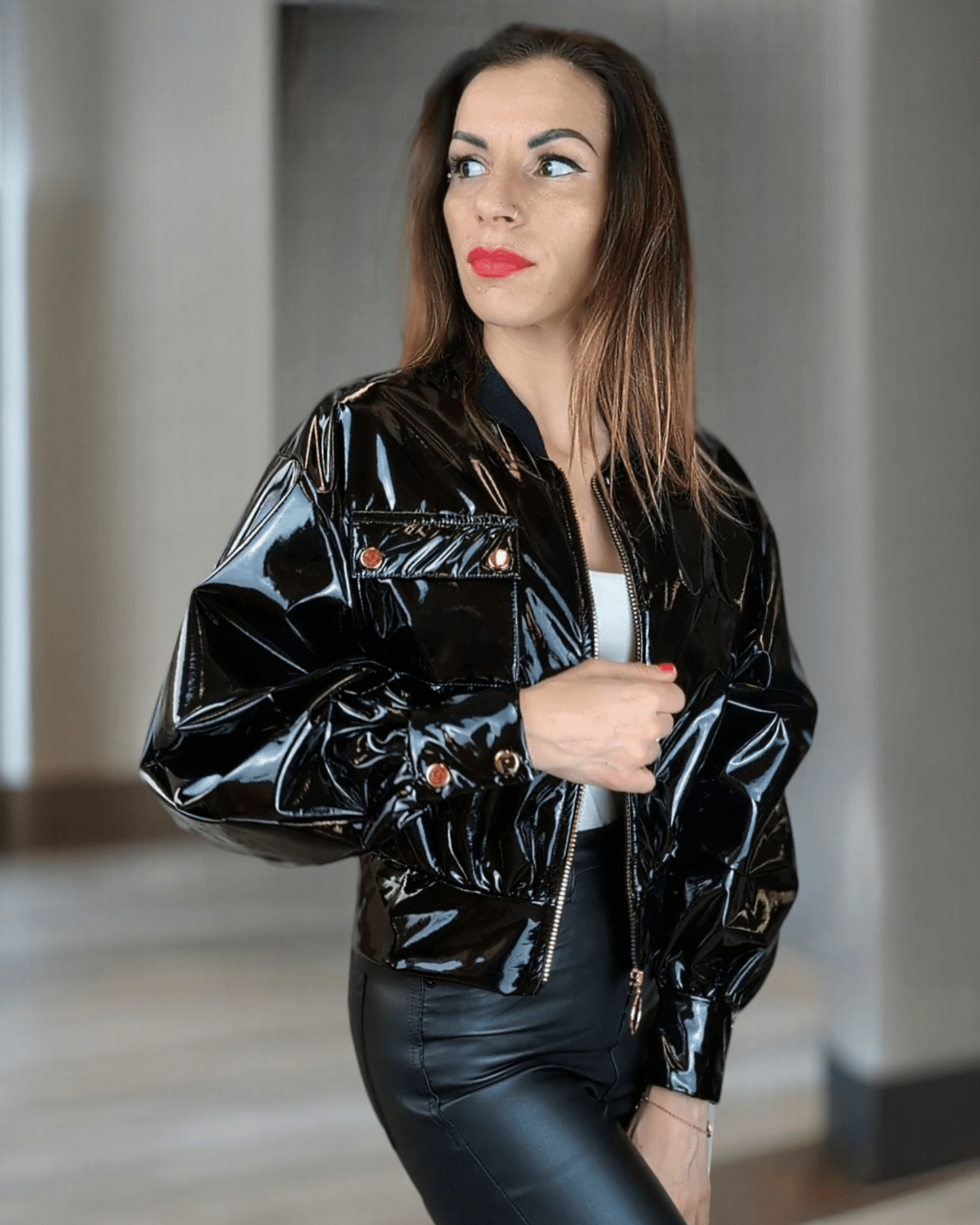 Jacket latex black Suranska 