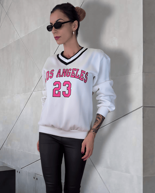 Sweatshirt LA White sweatshirt Suranska Shop 